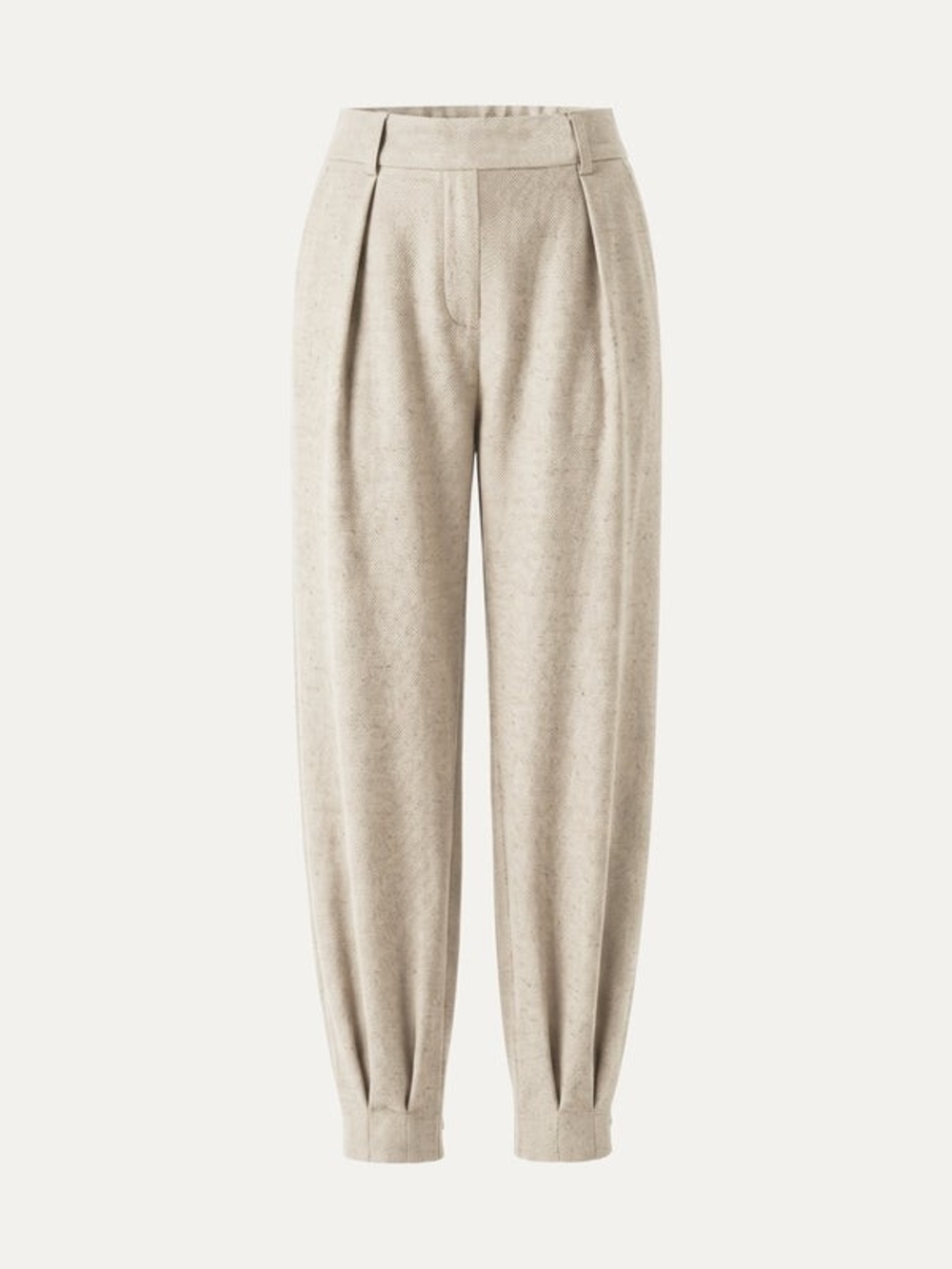 OGL Stretch Linen-Like Wrinkle-Resistant Tapered Pant Heather Ivory